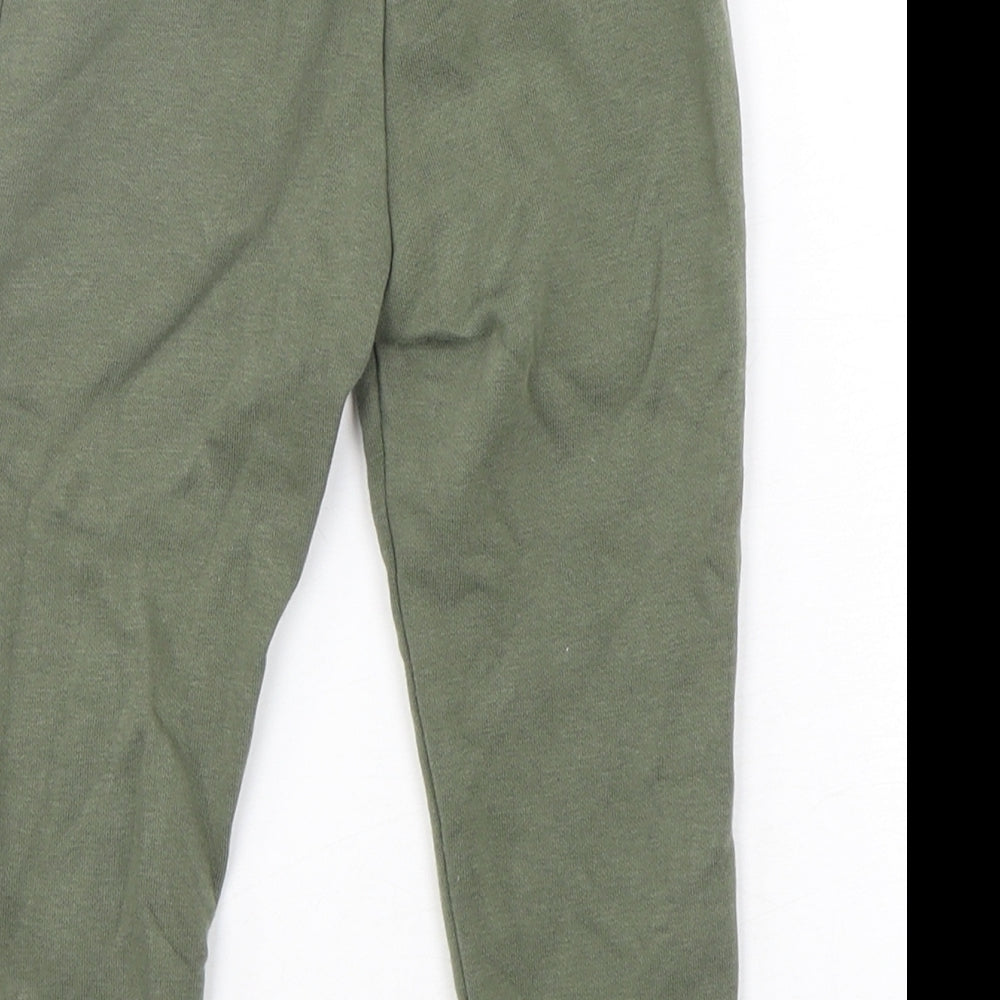 Dunnes Stores Boys Green  Cotton Sweatpants Trousers Size 2-3 Years  Regular Drawstring
