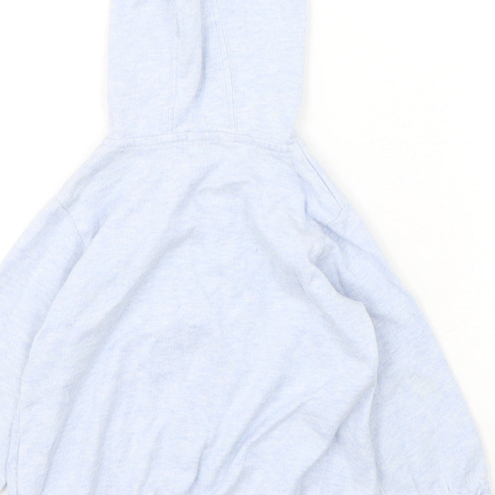 Mexx Girls Blue  Cotton Full Zip Jumper Size 18-24 Months  Zip