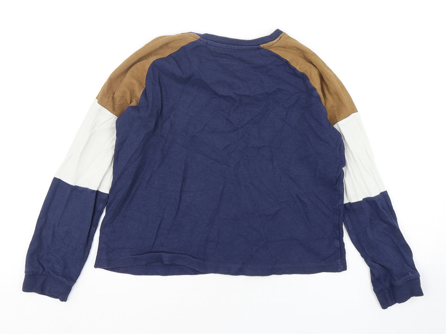 NEXT Boys Multicoloured Geometric Cotton Basic T-Shirt Size 11 Years Round Neck Pullover