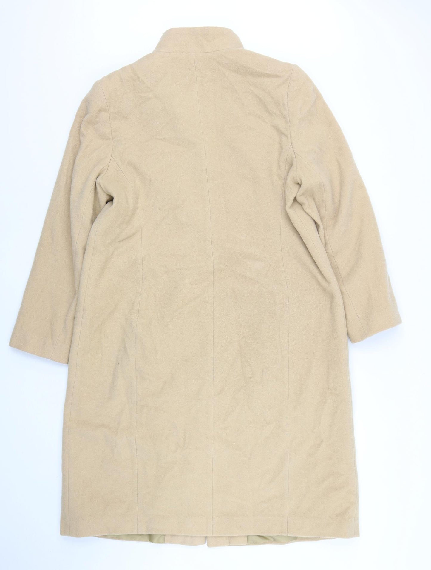 Etam Womens Beige   Trench Coat Coat Size 16  Button