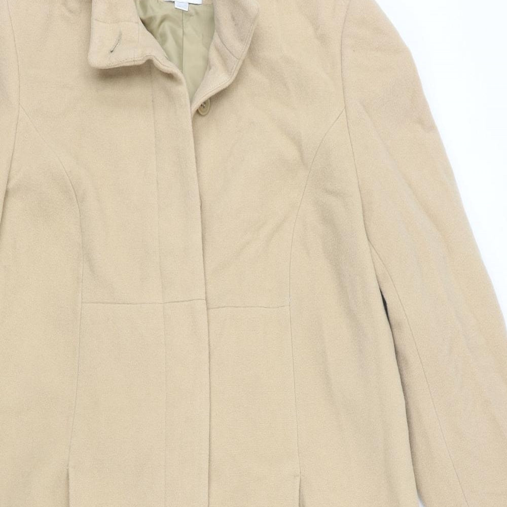 Etam Womens Beige   Trench Coat Coat Size 16  Button