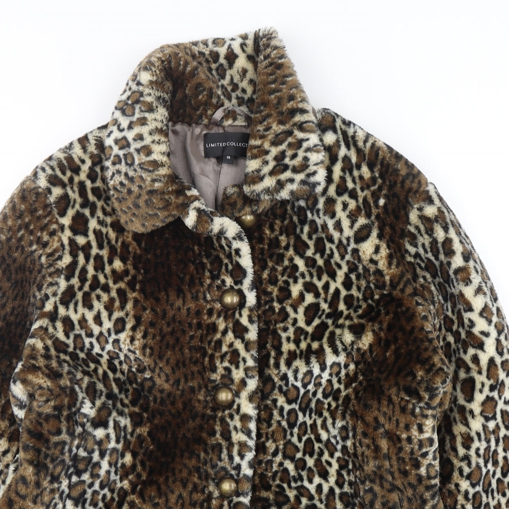 Marks and Spencer Womens Multicoloured Animal Print  Jacket  Size 14