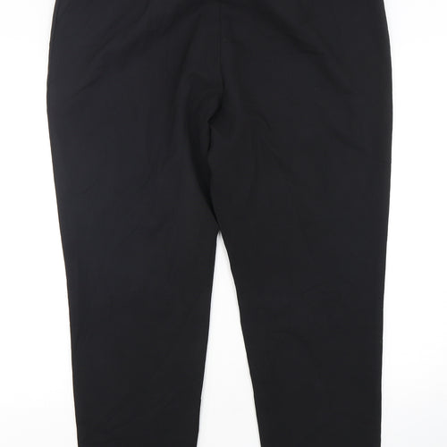 George Mens Black  Polyester Trousers  Size 18 L28 in Regular