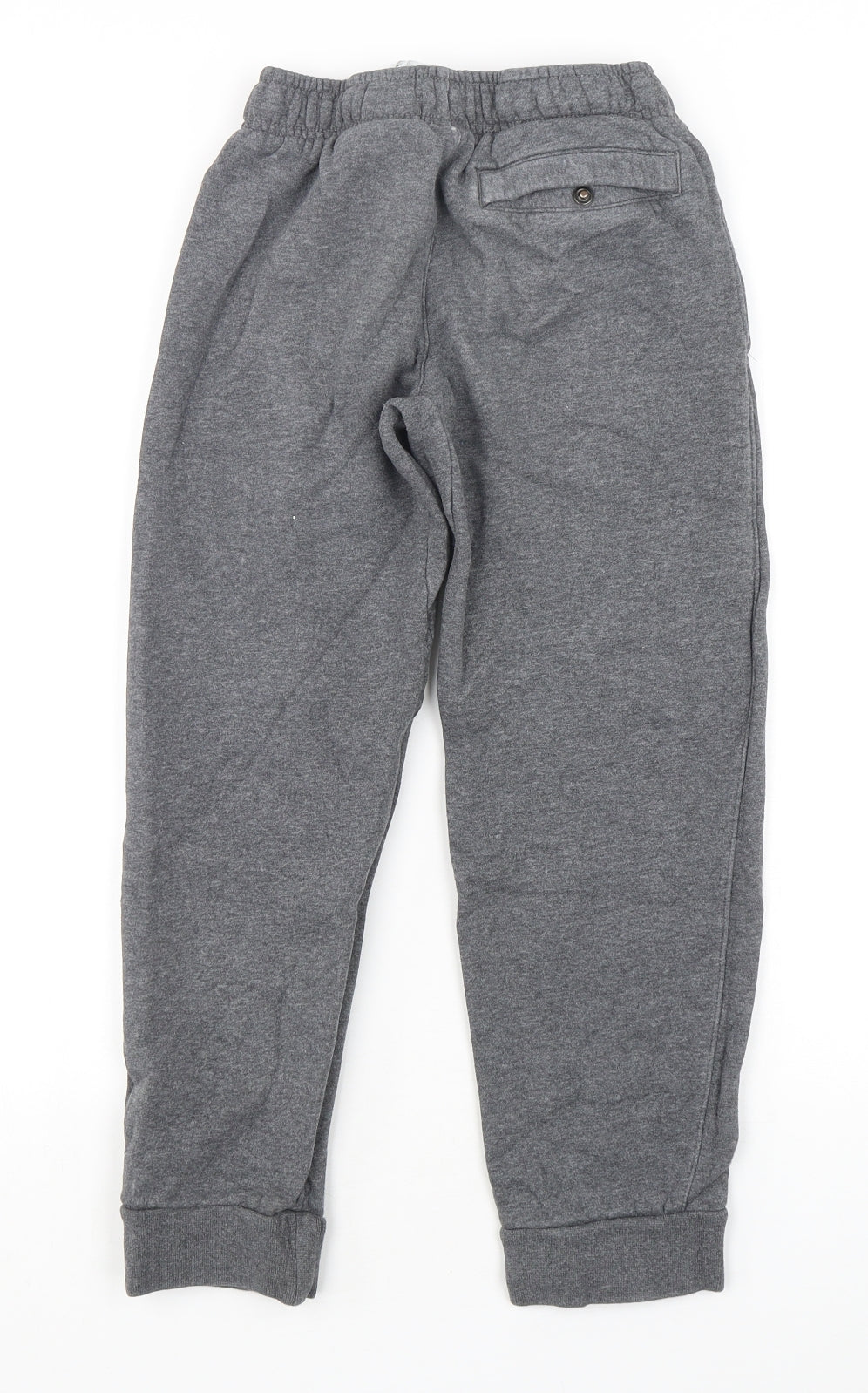 Nike Boys Grey  Cotton Sweatpants Trousers Size M  Regular Drawstring