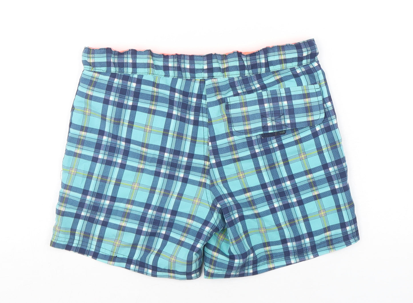 Vertbaudet Boys Multicoloured Plaid Polyester Bermuda Shorts Size 6 Years  Regular  - Swim Shorts