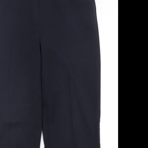 Papaya Womens Blue  Polyester Trousers  Size 14 L30 in Regular