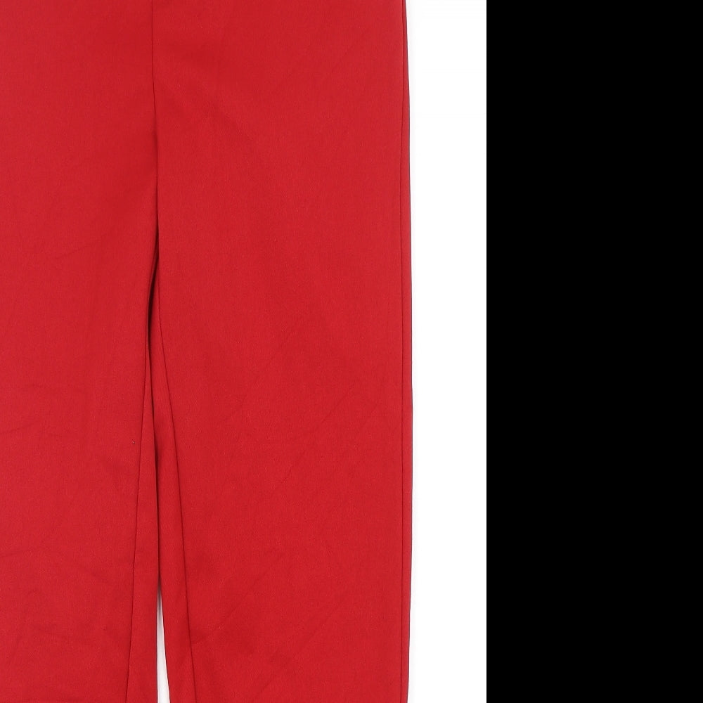 VERO MODA Mens Red  Polyester Trousers  Size M L28 in Regular