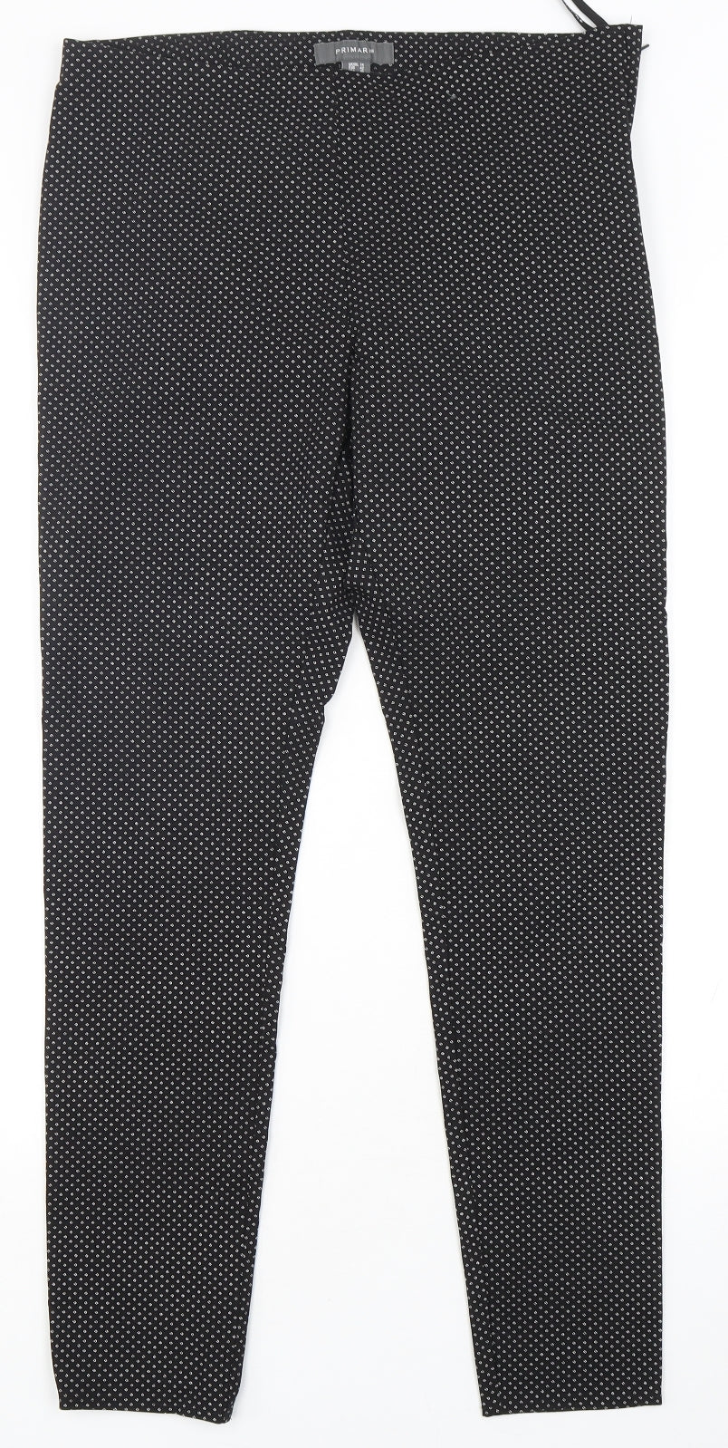 Primark Womens Multicoloured Polka Dot Viscose Trousers  Size 14 L29 in Slim
