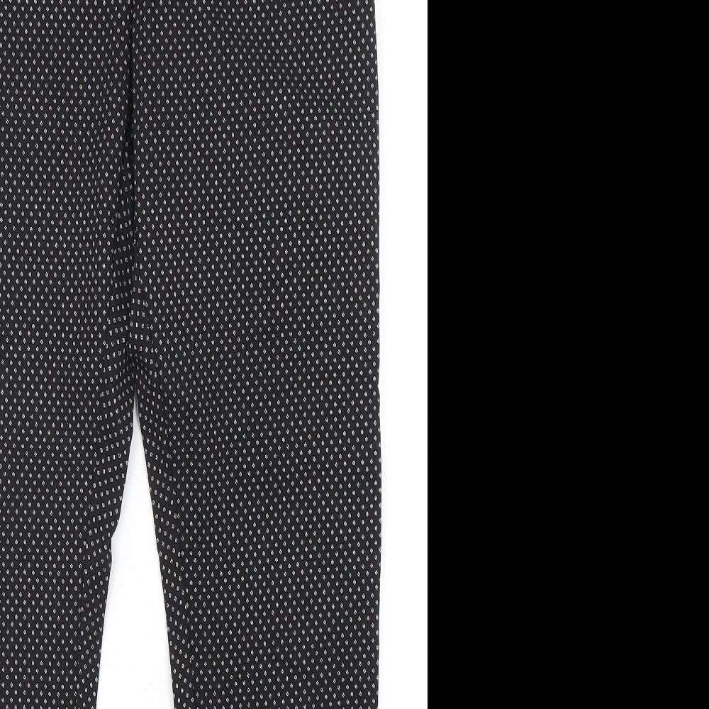 Primark Womens Multicoloured Polka Dot Viscose Trousers  Size 14 L29 in Slim