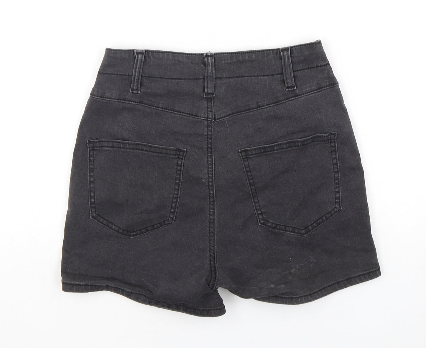 Denim Co Womens Black  Polyester Sailor Shorts Size 8 L3 in Regular Button