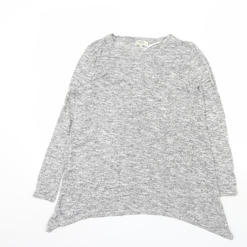 Papaya Womens Grey  Viscose Pullover Sweatshirt Size 14  Pullover