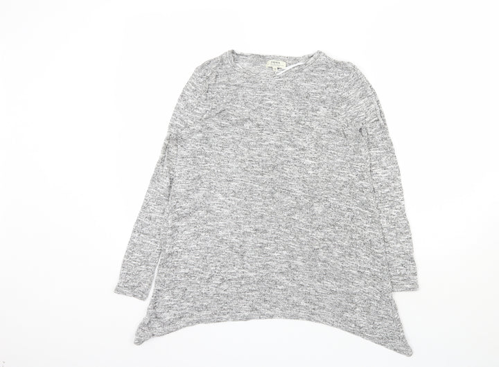Papaya Womens Grey Viscose Pullover Sweatshirt Size 14 Pullover