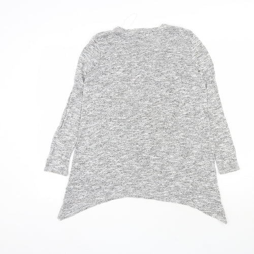 Papaya Womens Grey  Viscose Pullover Sweatshirt Size 14  Pullover