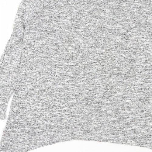 Papaya Womens Grey  Viscose Pullover Sweatshirt Size 14  Pullover