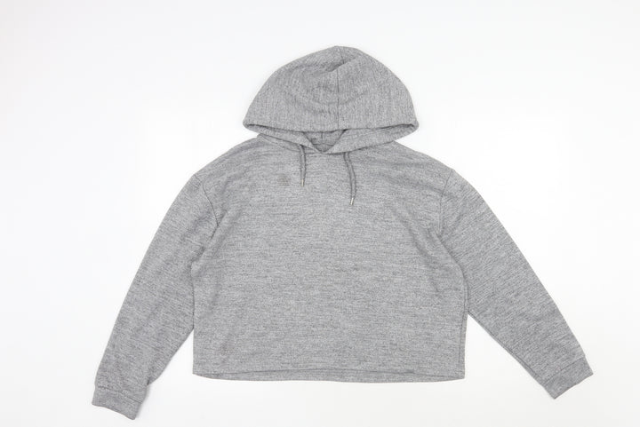 Primark Womens Grey Polyester Pullover Hoodie Size L Pullover
