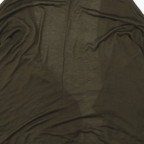 H&M  Womens Green V-Neck  Acrylic Cardigan Jumper Size S