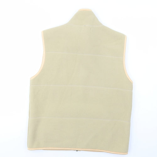 B.C. Clothing Womens Beige   Gilet Waistcoat Size M  Zip