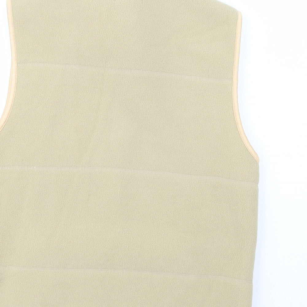 B.C. Clothing Womens Beige   Gilet Waistcoat Size M  Zip