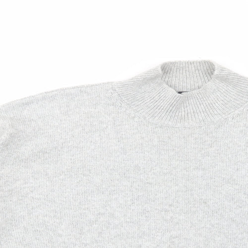 Marks and Spencer Womens Grey High Neck  Polyester Pullover Jumper Size L