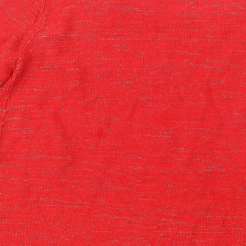 Papaya Womens Red Boat Neck  Acrylic Pullover Jumper Size 16