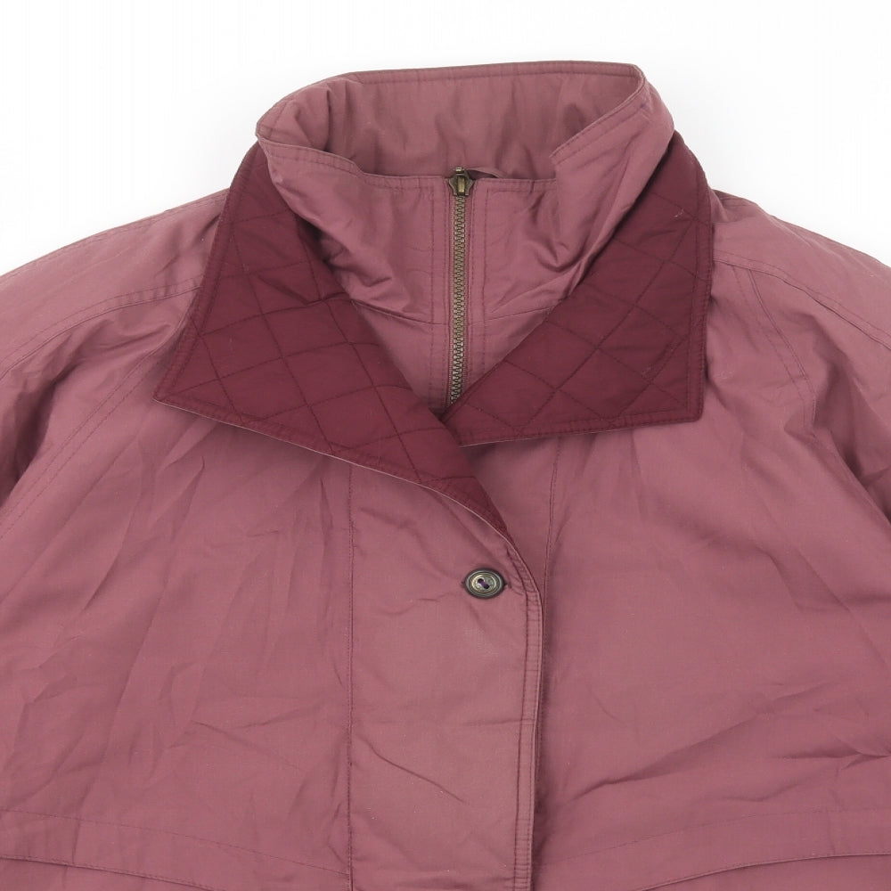 Berkertex Womens Purple   Parka Jacket Size 14  Zip