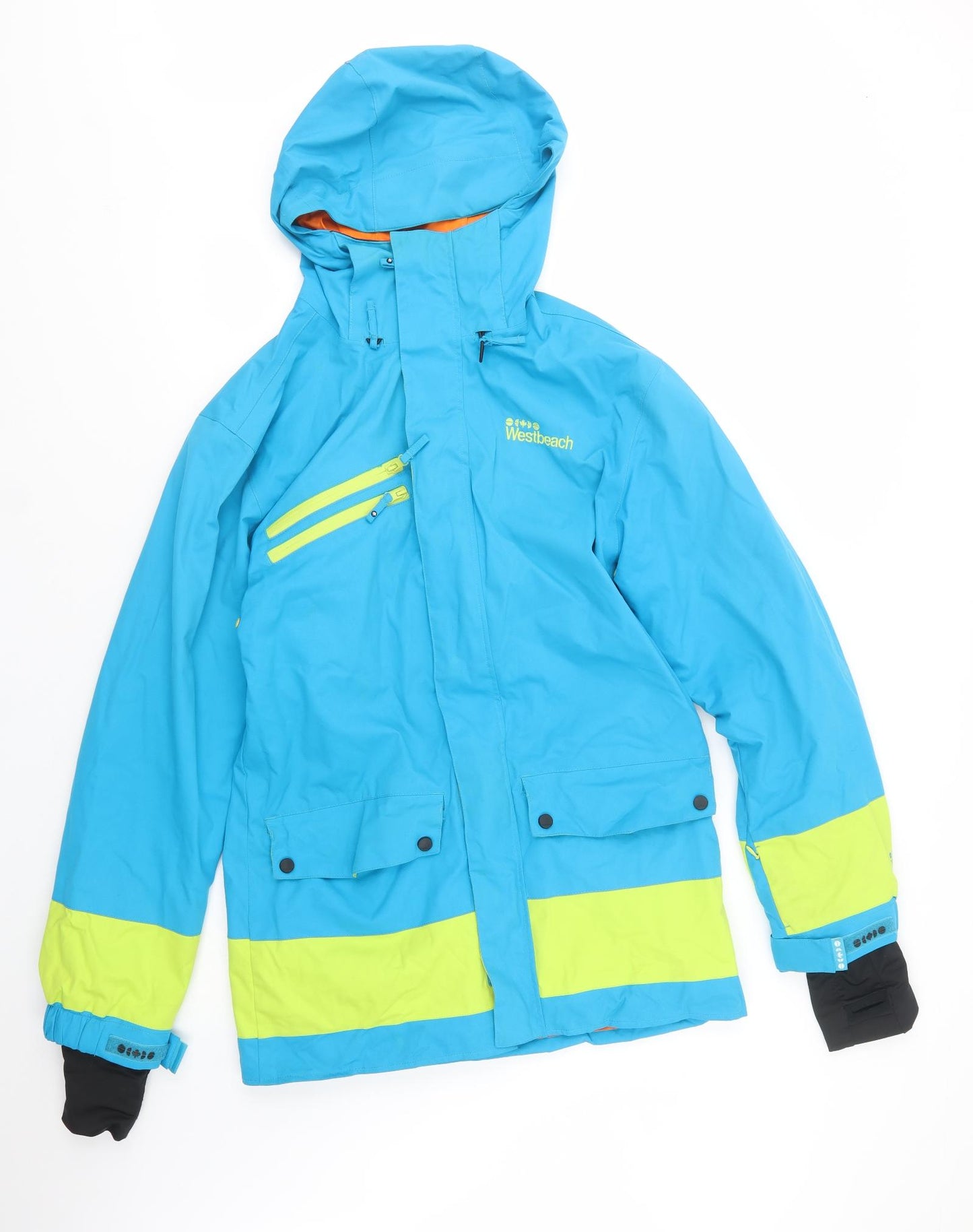 Westbeach Mens Blue   Windbreaker Jacket Size S  Zip