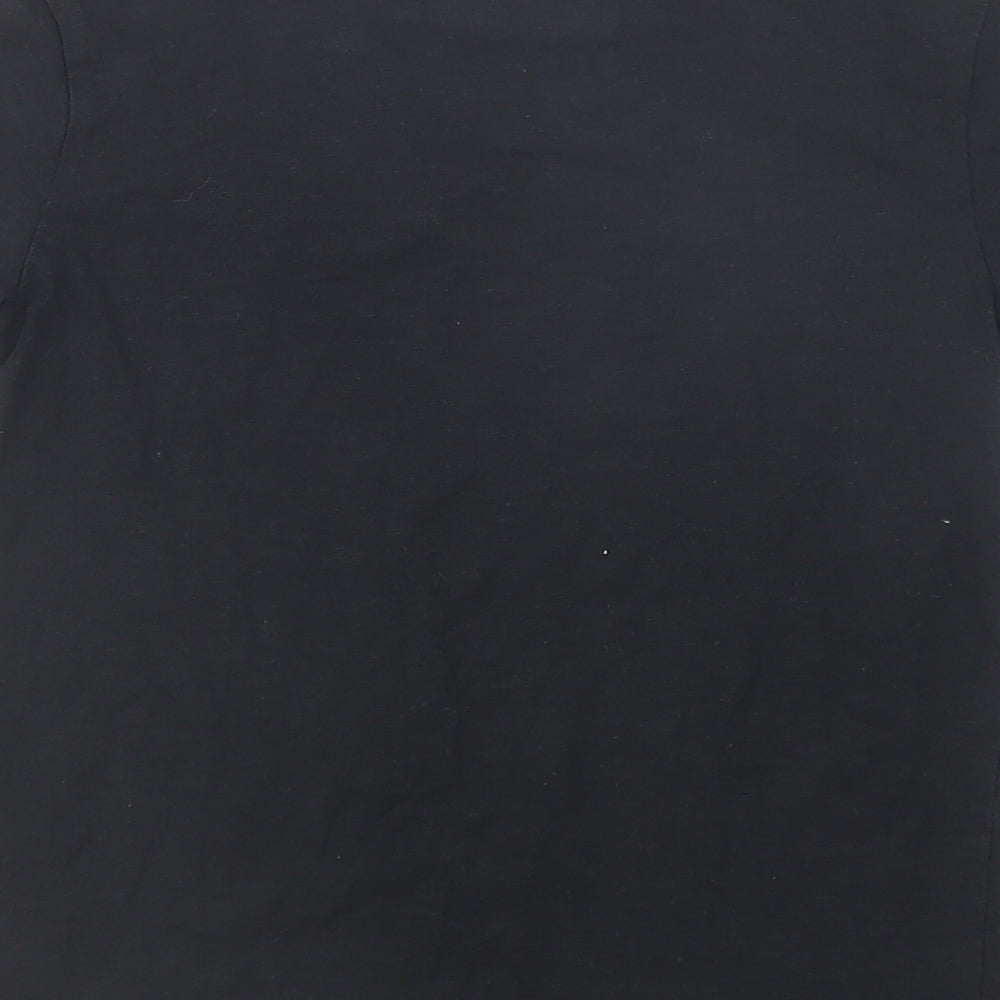 NEXT Boys Black  Cotton Pullover Polo Size 8 Years Crew Neck Pullover - Minecraft