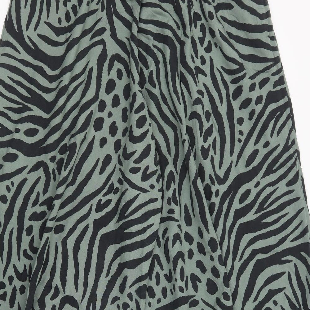 Love Yours Womens Green Animal Print Viscose Trousers  Size 18 L28 in Regular