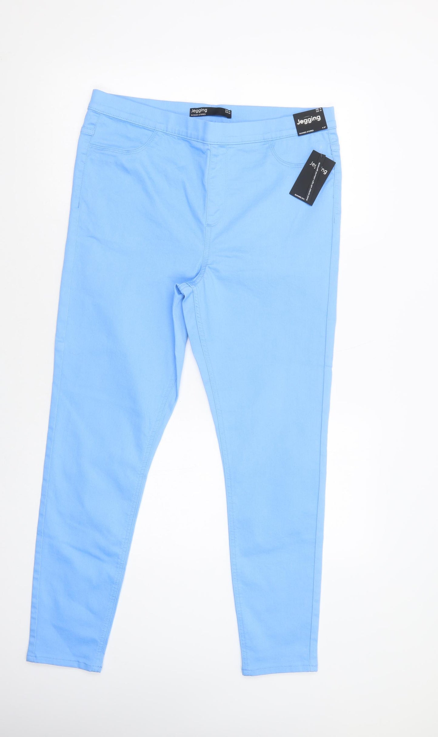 Dunnes Stores Womens Blue  Cotton Jegging Jeans Size 16 L30 in Regular