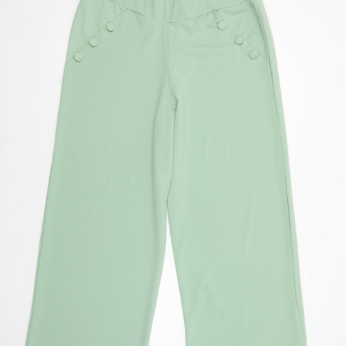 Love Yours Womens Green  Polyester Trousers  Size 16 L30 in Regular