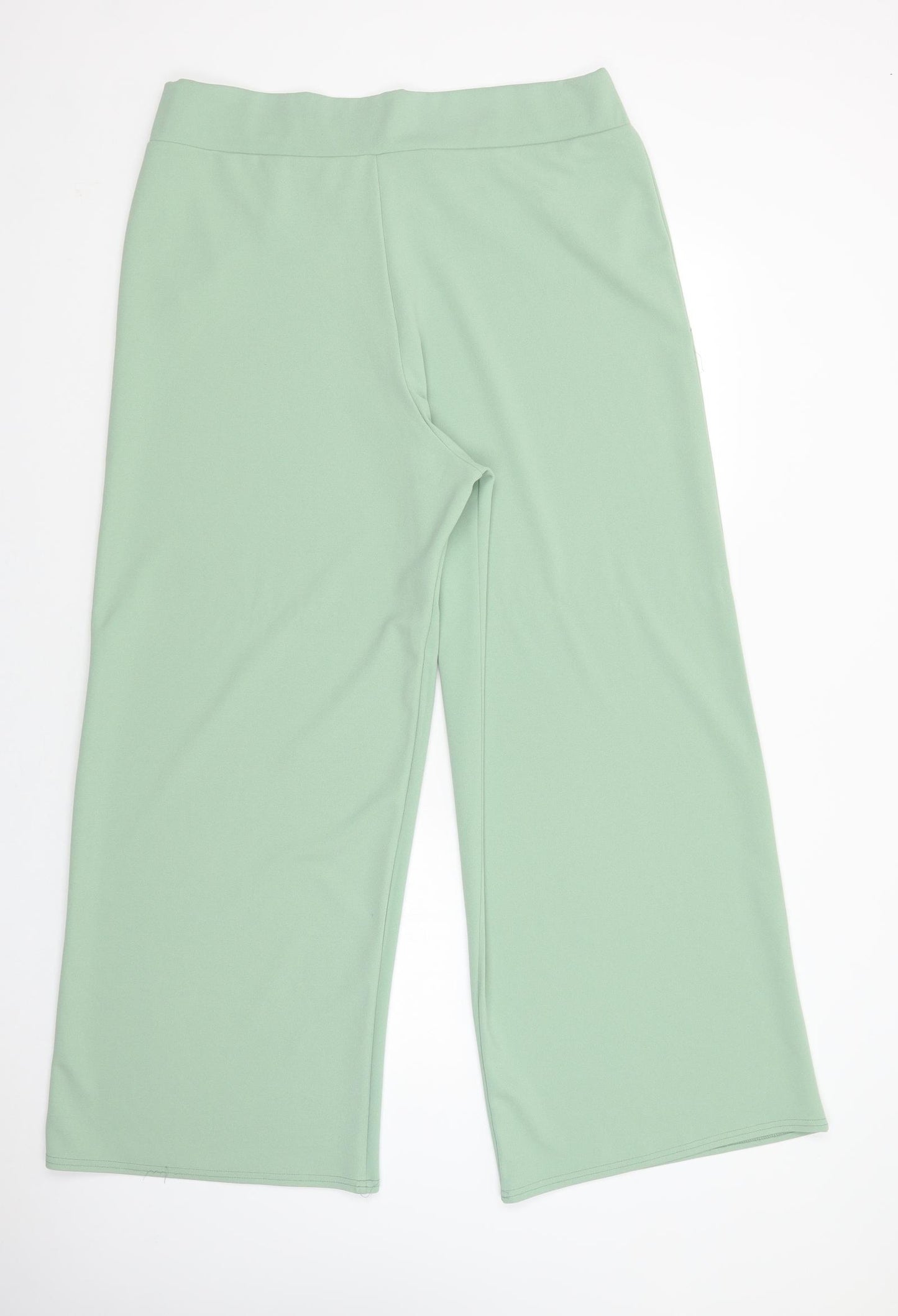 Love Yours Womens Green  Polyester Trousers  Size 16 L30 in Regular