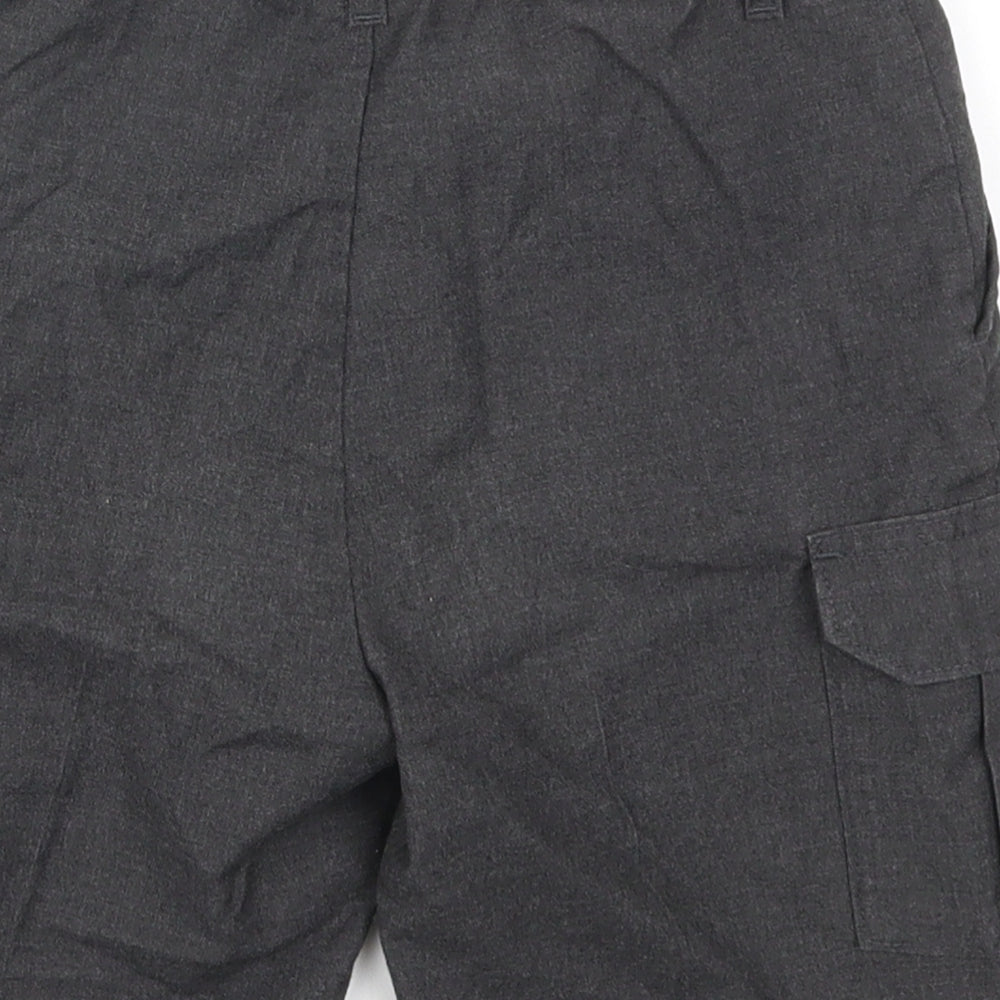 TU Boys Grey  Polyester Bermuda Shorts Size 9 Years  Regular Hook & Eye