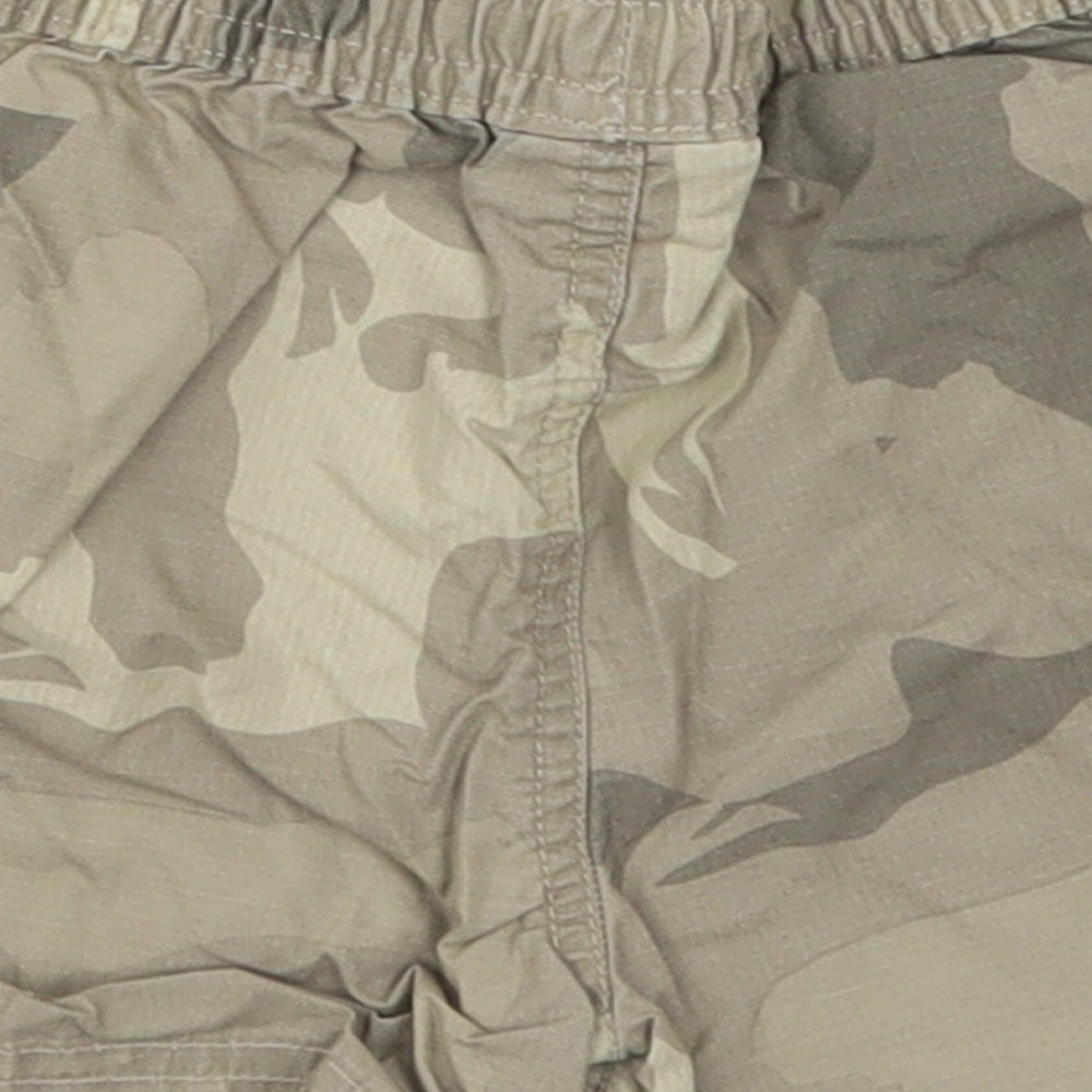 Cherokee Boys Green Camouflage Cotton Cargo Trousers Size 9-12 Months  Drawstring - Shors
