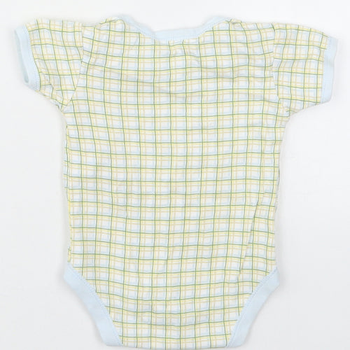 Early Days Baby Yellow Check Cotton Babygrow One-Piece Size 6-9 Months  Button