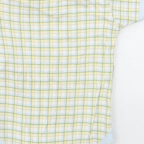 Early Days Baby Yellow Check Cotton Babygrow One-Piece Size 6-9 Months  Button