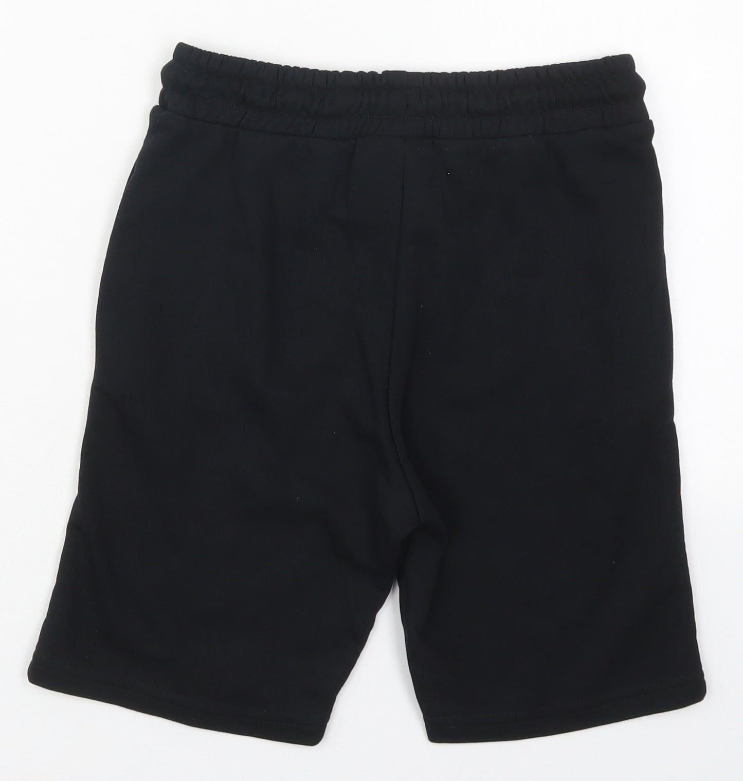 Tesco Boys Black  Cotton Sweat Shorts Size 9-10 Years  Regular Drawstring - Nerf