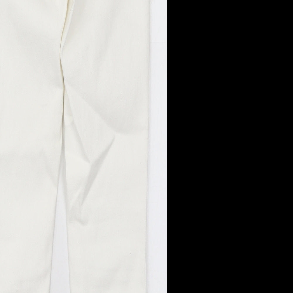 Gap Womens White  Cotton Skinny Jeans Size S L27 in Regular Button