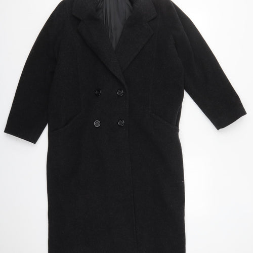 Edinburgh Womens Grey   Overcoat Coat Size 10  Button