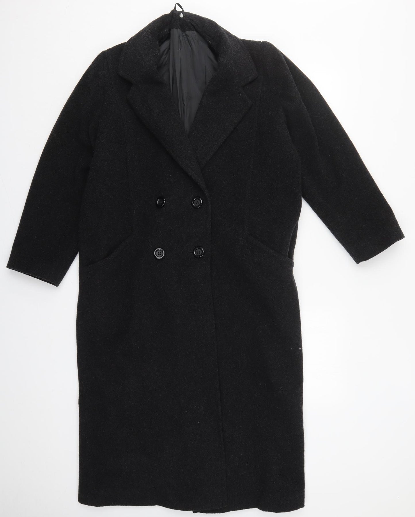 Edinburgh Womens Grey   Overcoat Coat Size 10  Button