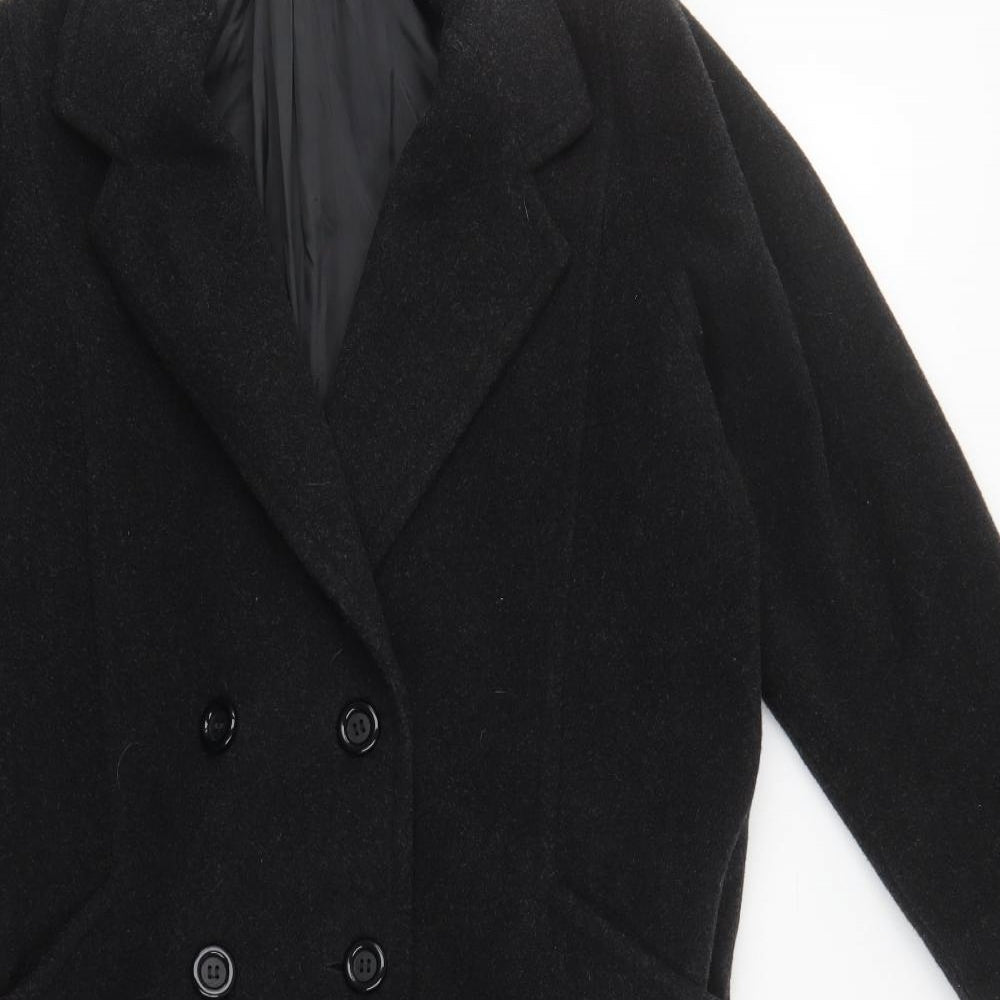 Edinburgh Womens Grey   Overcoat Coat Size 10  Button