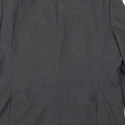 Marks and Spencer Mens Grey  Polyester Jacket Suit Jacket Size 46
