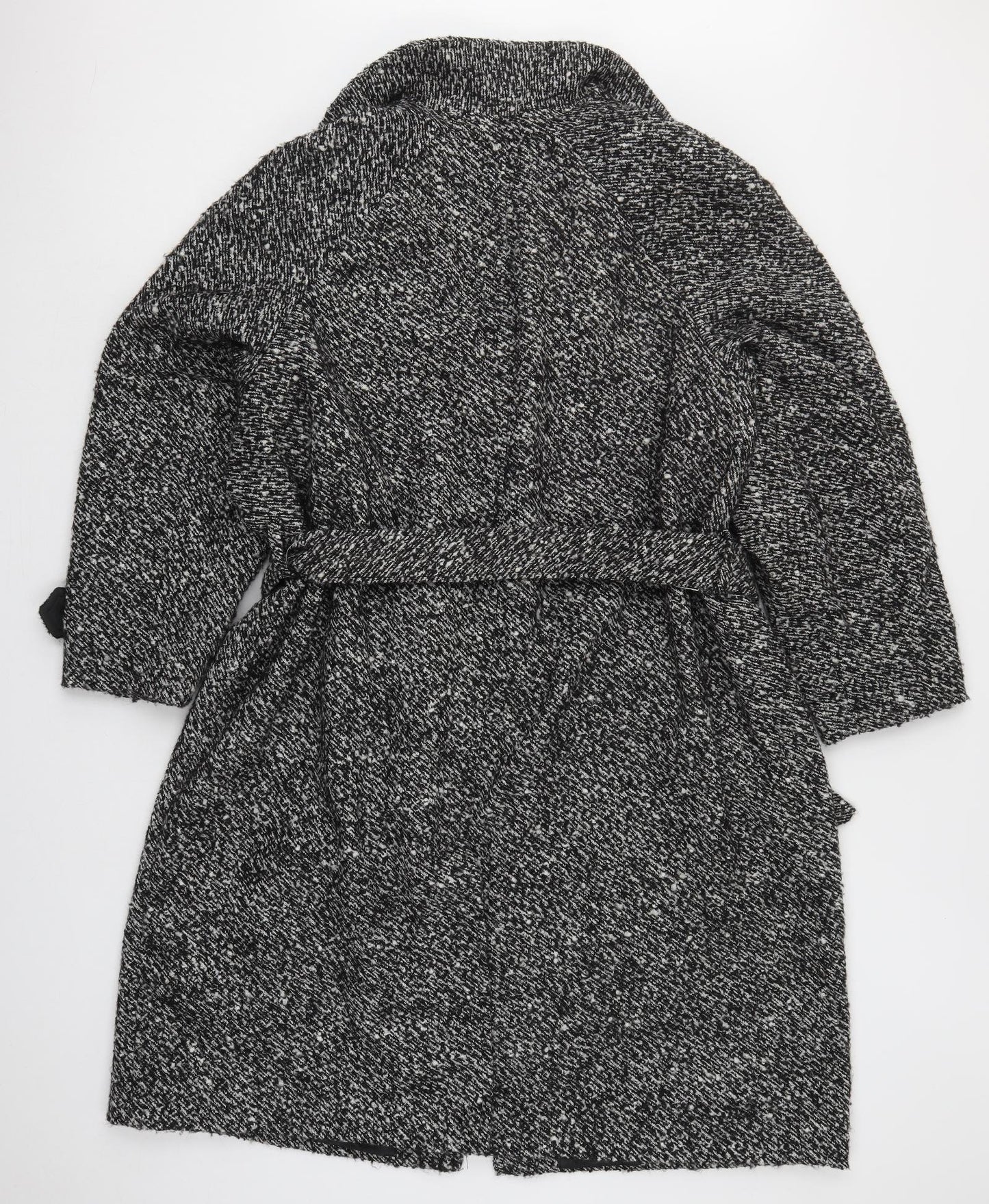 Marks and Spencer Womens Grey   Overcoat Coat Size 24  Button