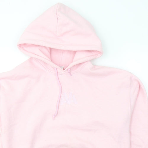 Gildan Womens Pink  Cotton Pullover Hoodie Size M  Pullover