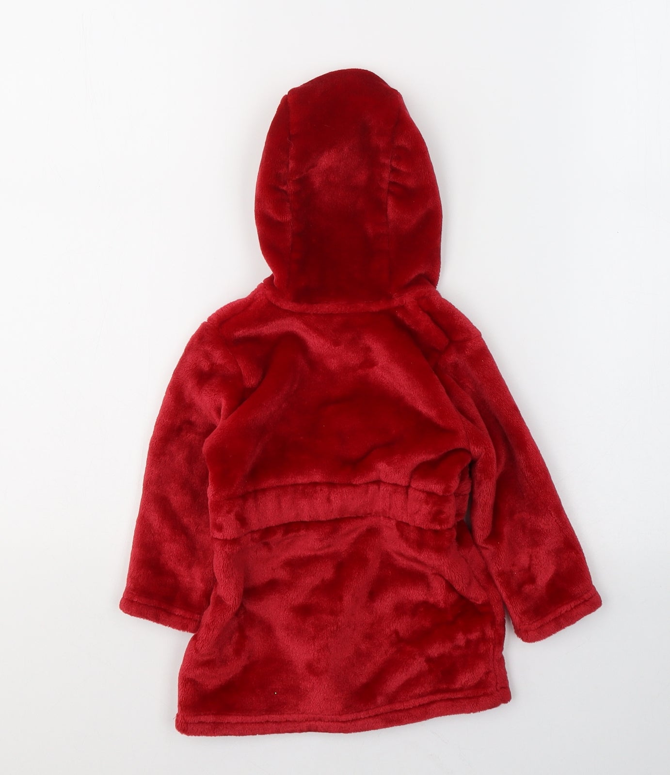Harry Potter Baby Red Solid Polyester Kimono Gown Size 6-9 Months  Tie