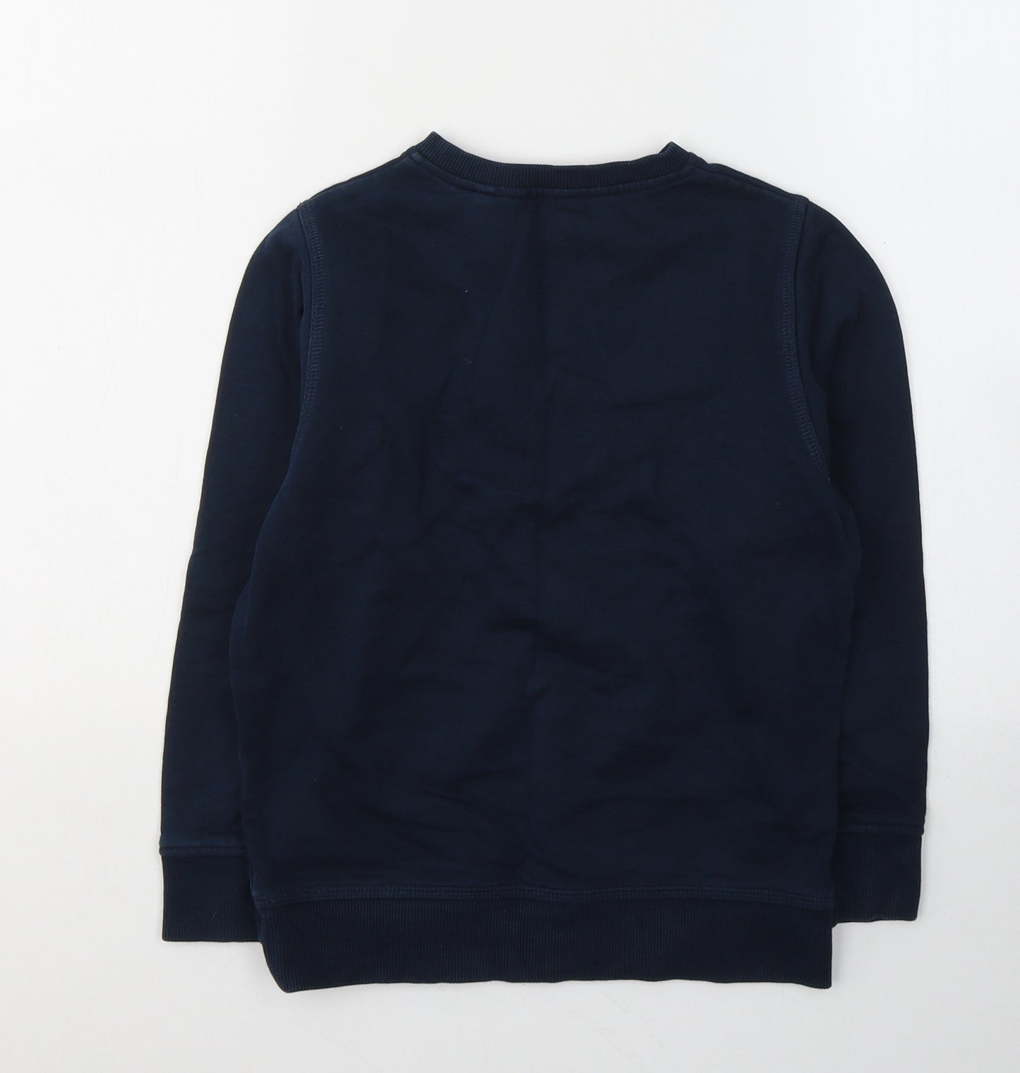 NEXT Boys Blue  Cotton Pullover Sweatshirt Size 7 Years  Pullover