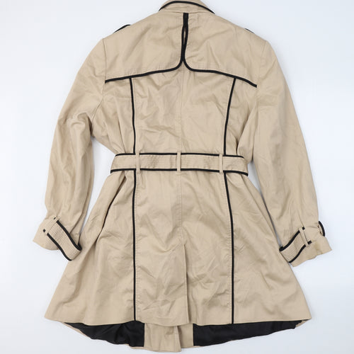 South Womens Beige   Trench Coat Coat Size 22  Button