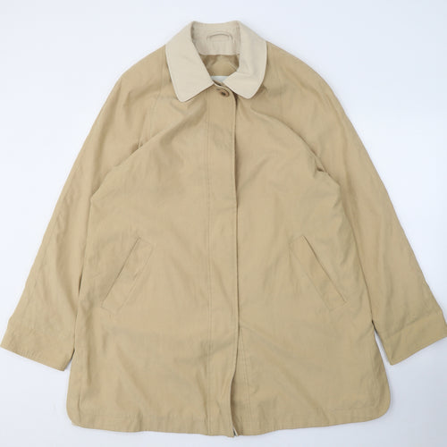 Holmewood Womens Beige   Overcoat Coat Size 14  Button