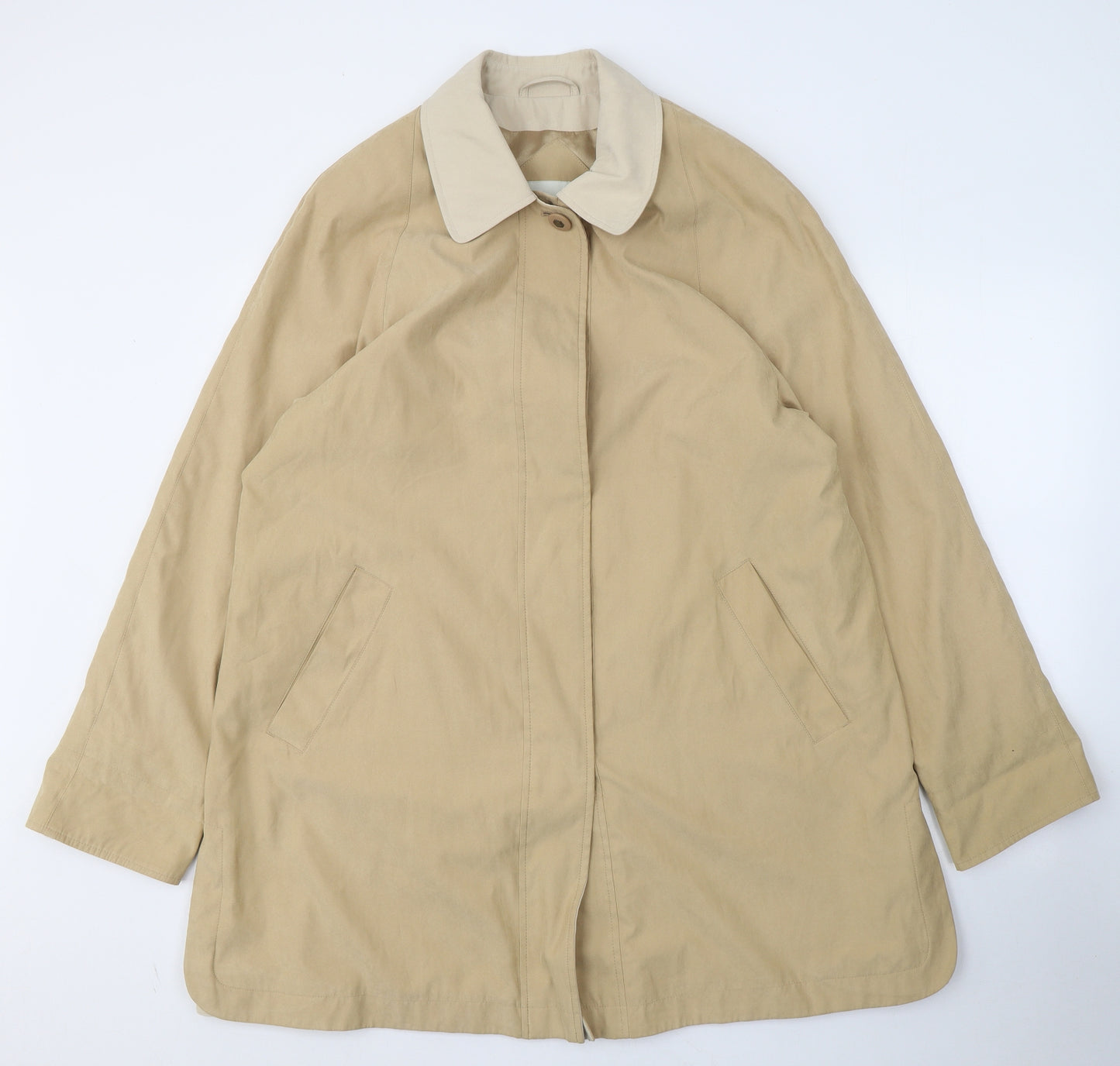 Holmewood Womens Beige   Overcoat Coat Size 14  Button