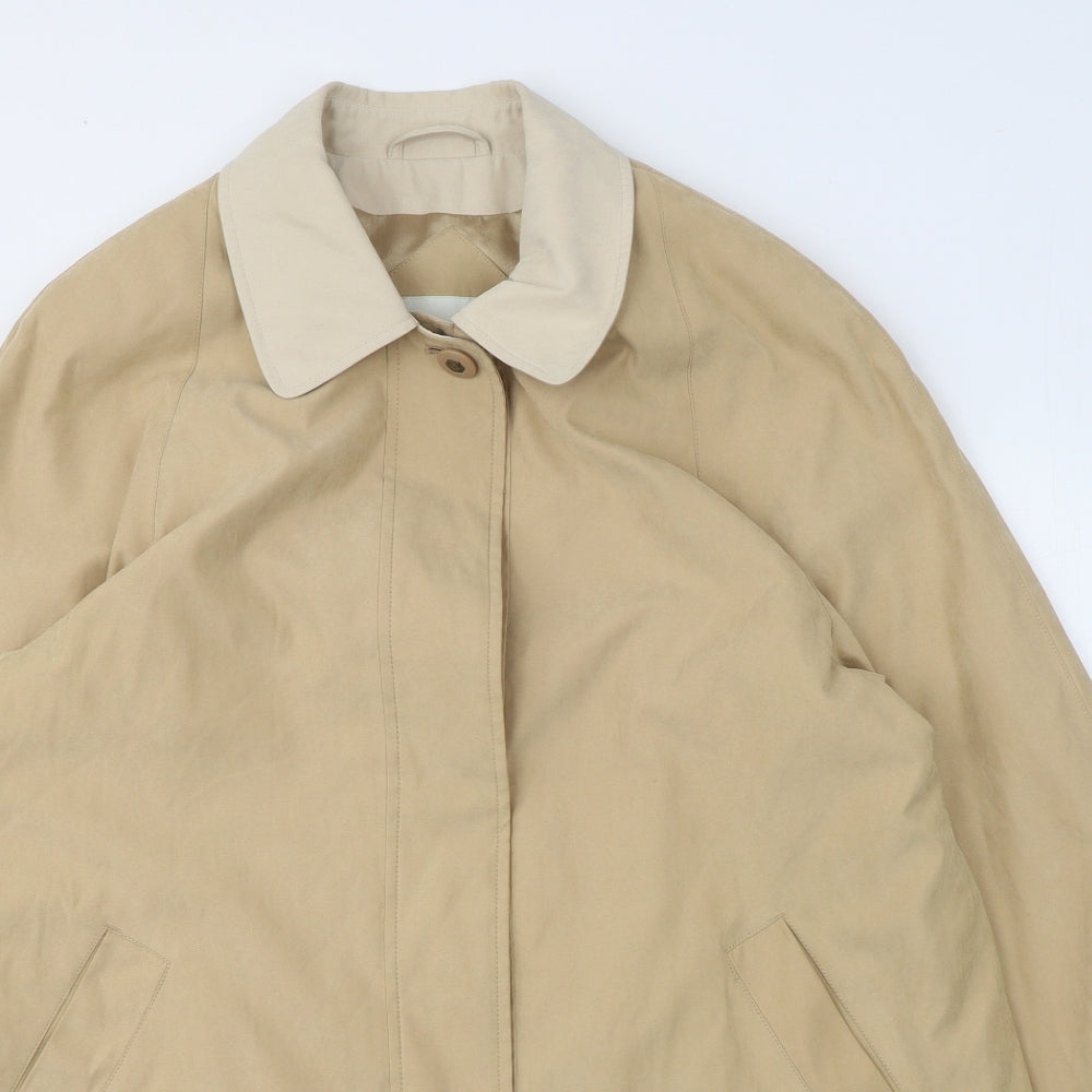 Holmewood Womens Beige   Overcoat Coat Size 14  Button