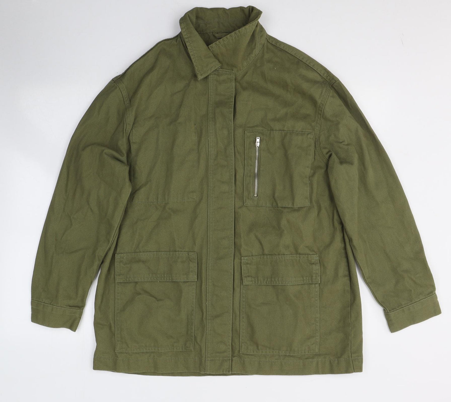 Primark Womens Green   Jacket  Size 14  Button